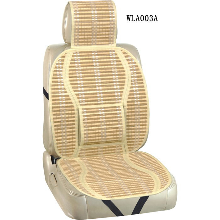 Summer Cooling Bamboo Andult car seat cushion With Beige And Black